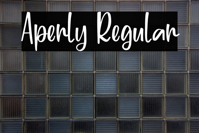 Aperly Regular Example 1