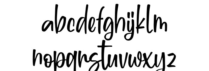 Aperly Regular Font LOWERCASE