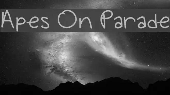 Apes On Parade Font examples