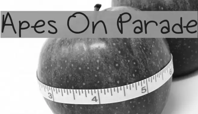 Apes On Parade Font examples