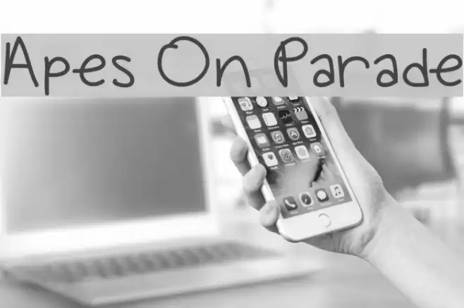 Apes On Parade Font examples