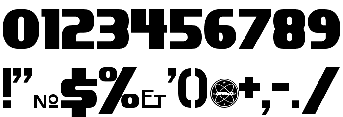 Apes Title Font OTHER CHARS