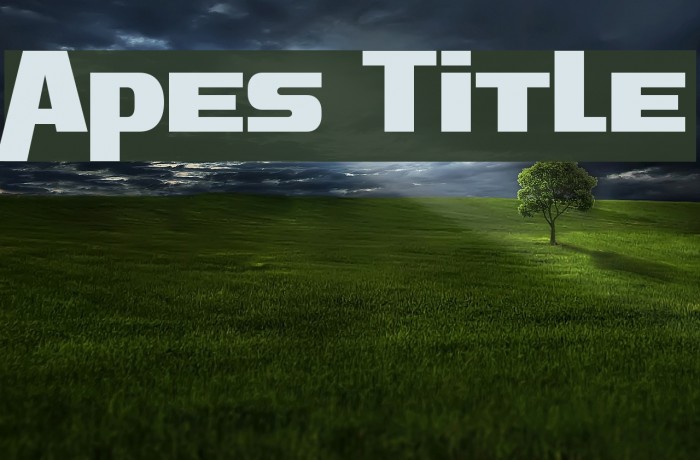 Apes Title Font examples