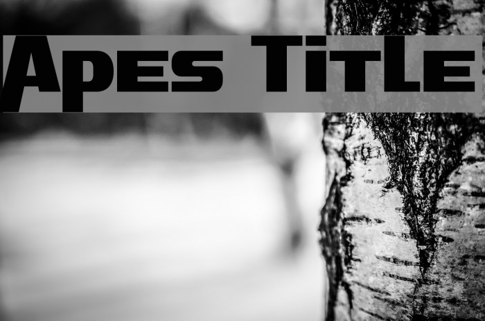 Apes Title Font examples