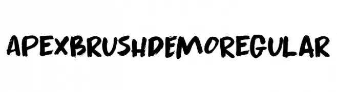 Apex Brush DEMO Regular  Frei Schriftart Herunterladen