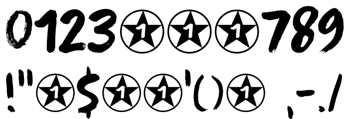 Apex Brush DEMO Regular Font OTHER CHARS