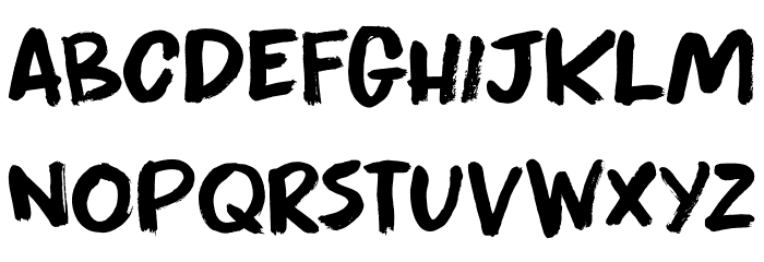 Apex Brush DEMO Regular Font LOWERCASE