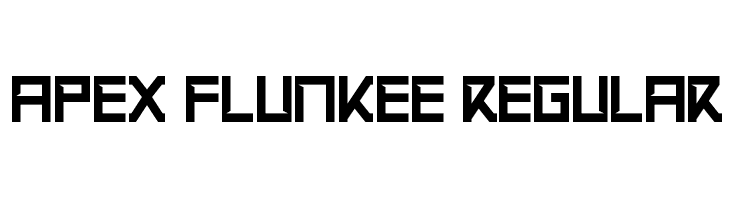 Apex Flunkee Regular फ़ॉन्ट