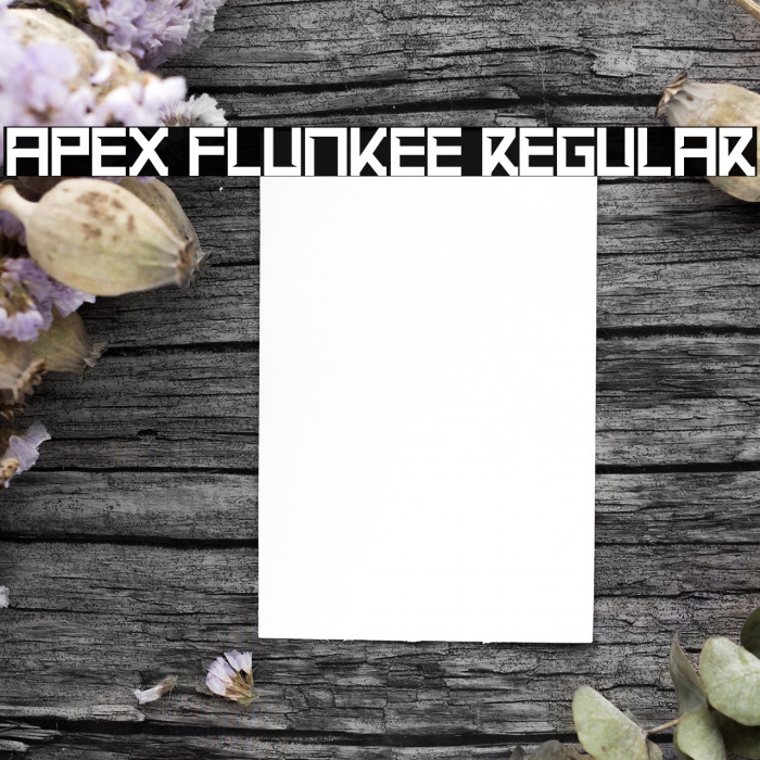 Apex Flunkee Regular Font examples