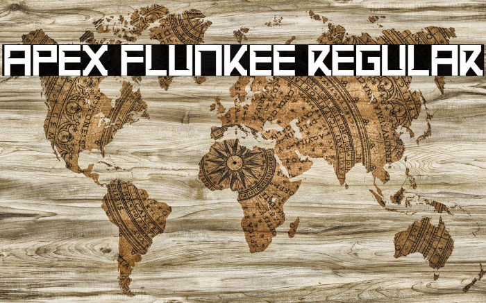 Apex Flunkee Regular Font examples