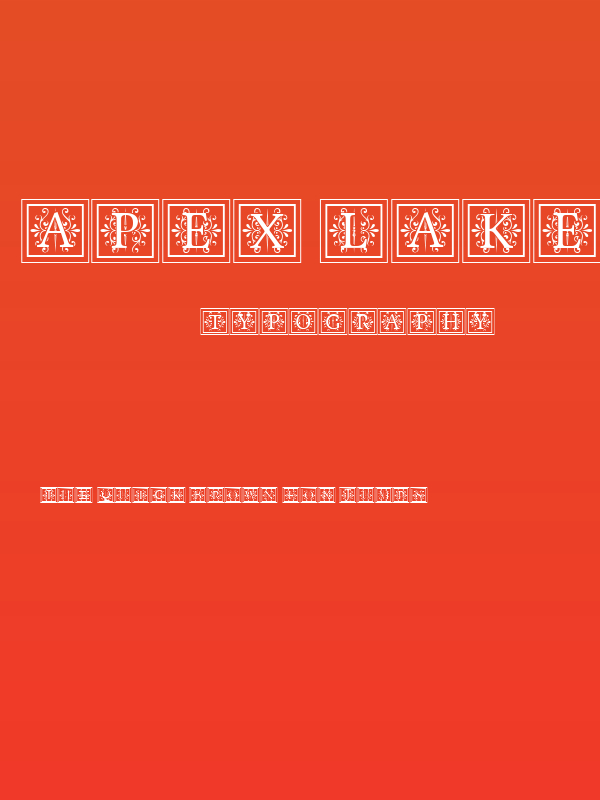 Apex Lake Regular Poster
