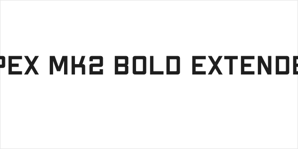 Apex Mk2 Bold Extended Logo