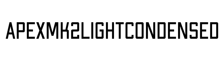 Apex Mk2 Light Condensed Шрифта