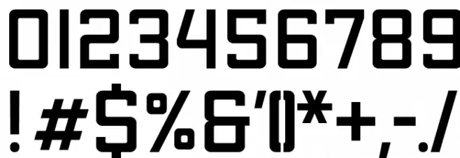 Apex Mk2 Regular Font OTHER CHARS