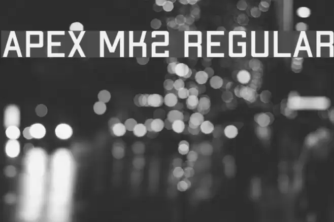 Apex Mk2 Regular Font examples