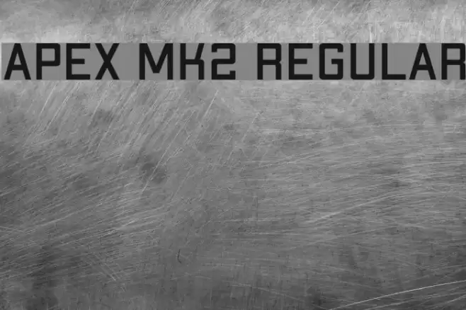 Apex Mk2 Regular Font examples
