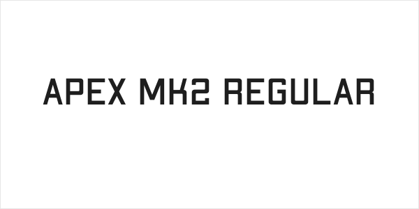 Apex Mk2 Regular Logo