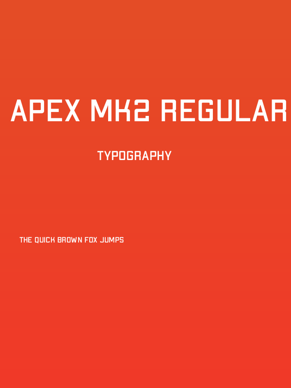 Apex Mk2 Regular Poster