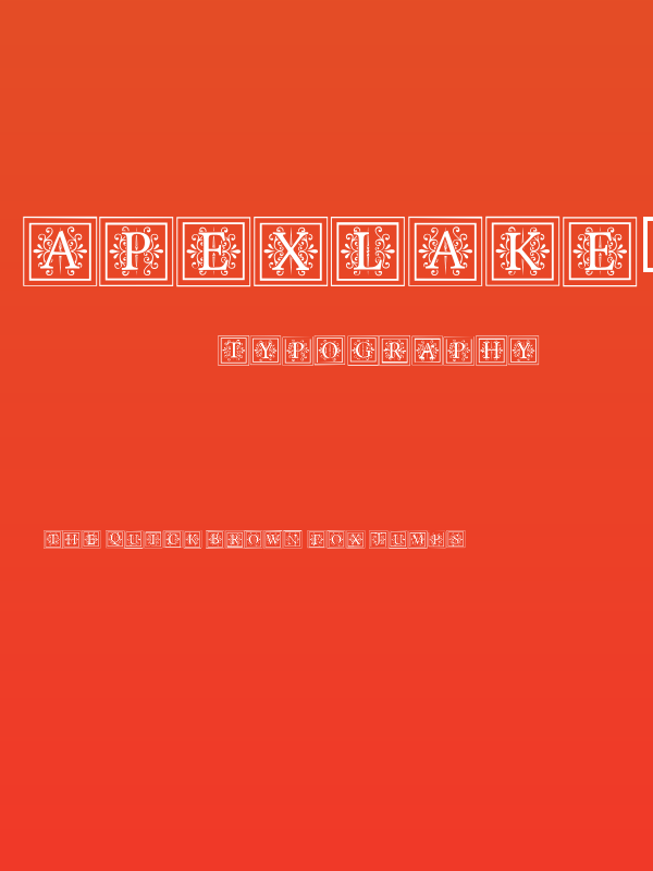 ApexLake-Regular Poster