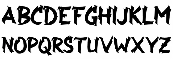 Api Nyala Schriftart Groß
