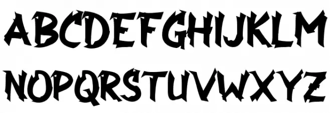 Api Nyala Schriftart Groß
