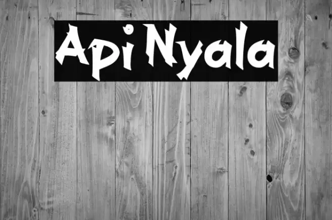 Api Nyala Font examples