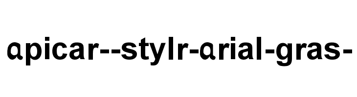 Apicar--stylr-Arial-gras-  les polices de caractères gratuit tlcharger