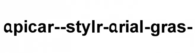 Apicar--stylr-Arial-gras-  नि: शुल्क फ़ॉन्ट्स डाउनलोड