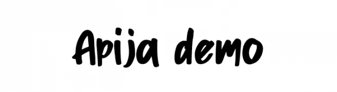 Apija demo  Descarca Fonturi Gratis