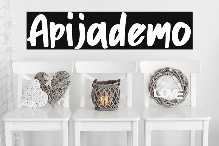 Apijademo Font examples