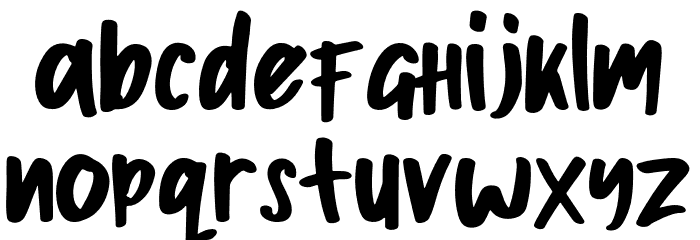 Apijademo Font LOWERCASE