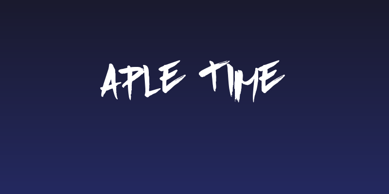 Aple Time Social Header