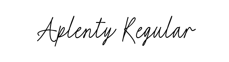 Aplenty Regular  Frei Schriftart Herunterladen