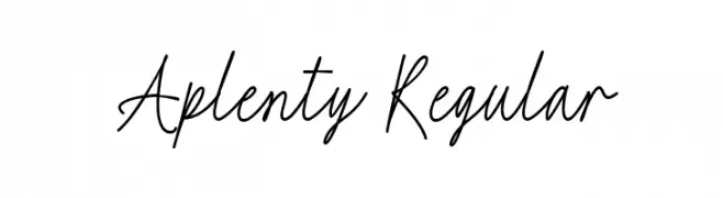 Aplenty Regular  नि: शुल्क फ़ॉन्ट्स डाउनलोड