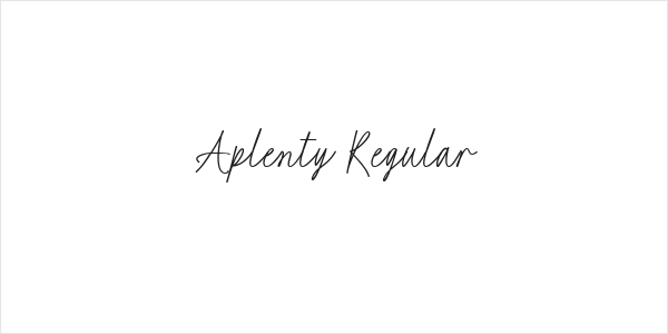 Aplenty Regular Logo