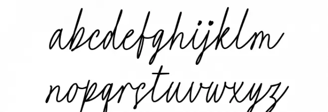 Aplenty Regular Font LOWERCASE