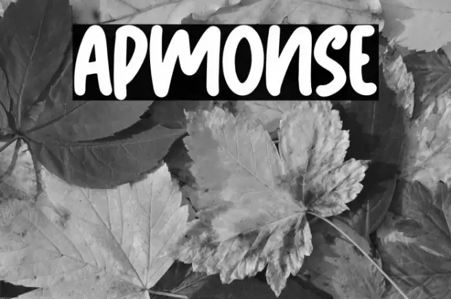Apmonse Font examples