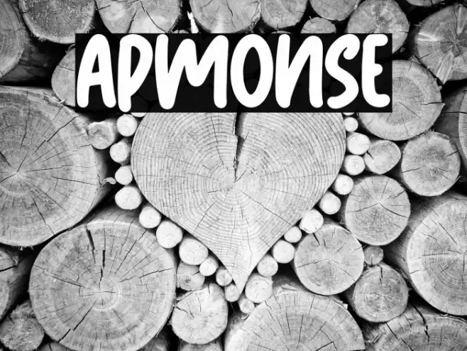 Apmonse Font examples