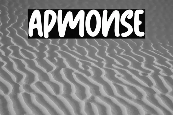Apmonse Font examples