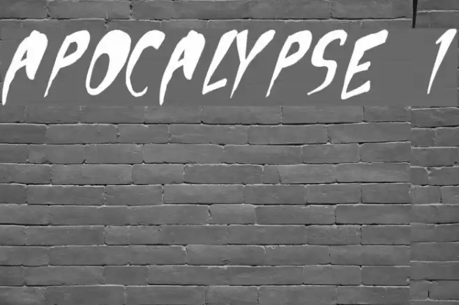 Apocalypse 1 フォント examples