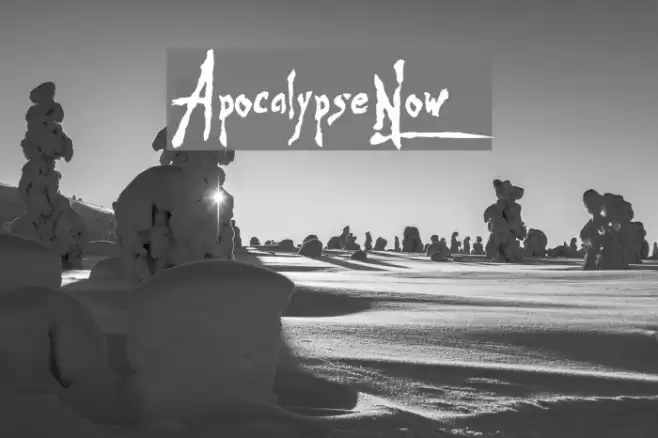 Apocalypse-Now Шрифта examples