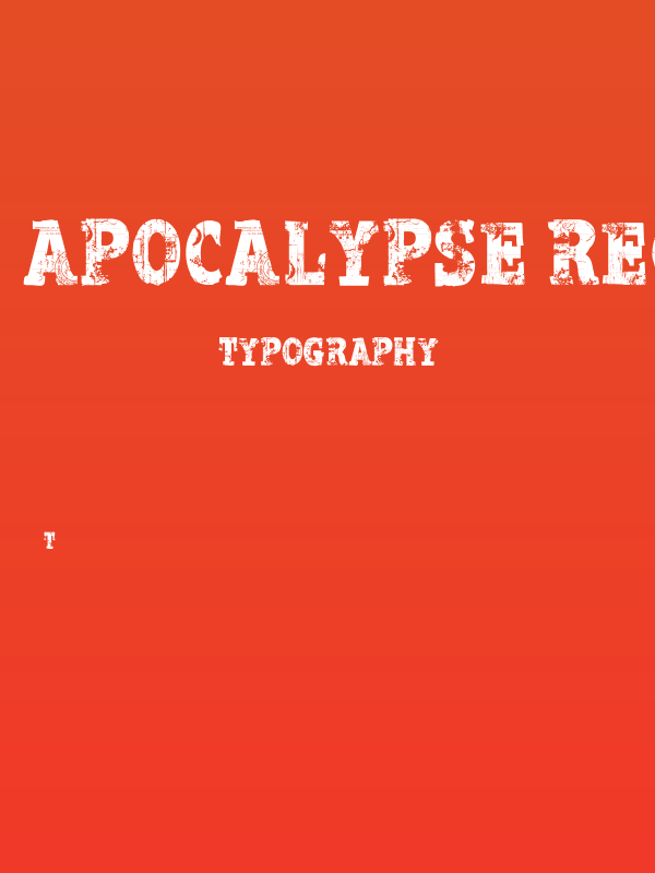 Apocalypse Regular Poster