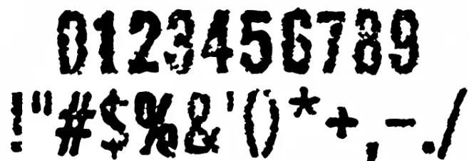 Apocalypse Font OTHER CHARS