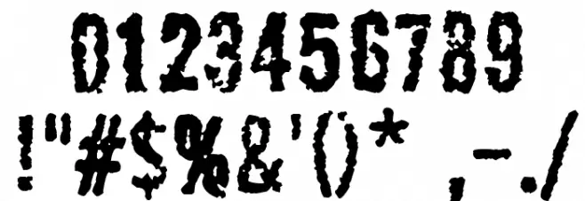 Apocalypse Font OTHER CHARS