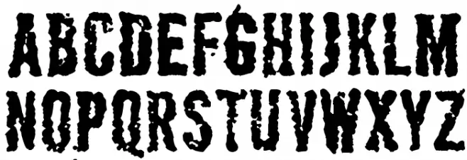 Apocalypse Font UPPERCASE