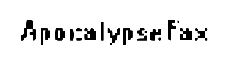 ApocalypseFax  フリーフォントのダウンロード