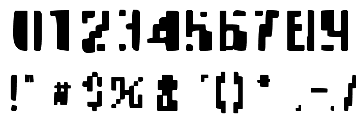 ApocalypseFax Font OTHER CHARS