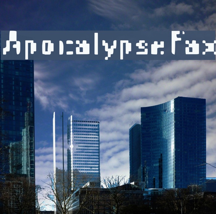 ApocalypseFax Font examples