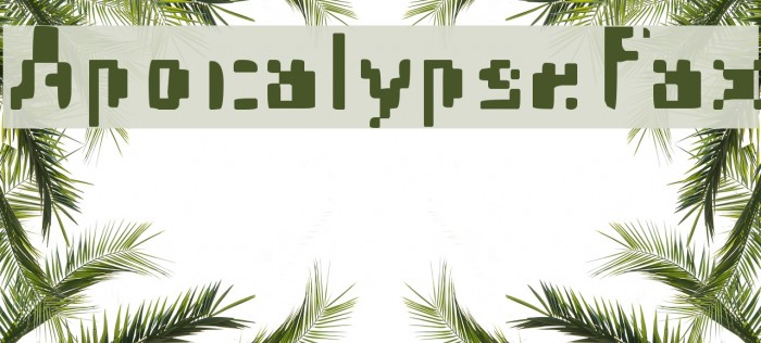 ApocalypseFax Font examples