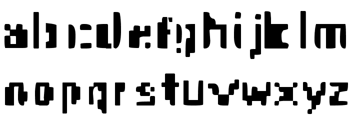 ApocalypseFax Font LOWERCASE